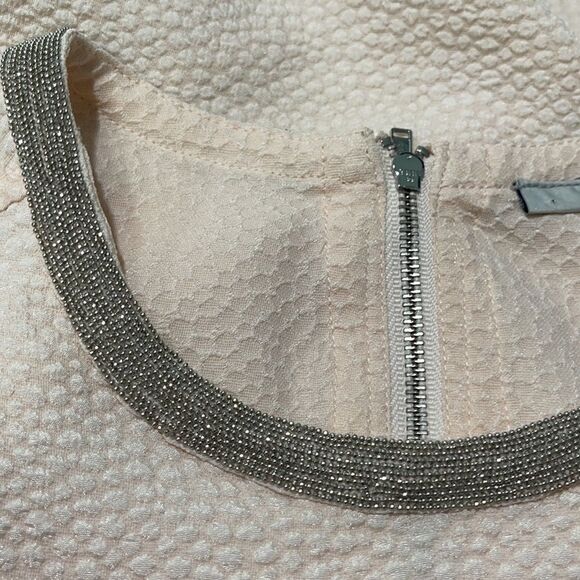 Halogen Light Pink Textured Embellished Neckline Tank Top Sz S - Picture 10 of 14